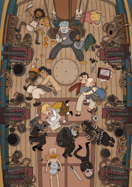 Our flag means death - illustration